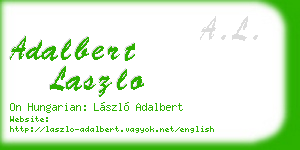 adalbert laszlo business card