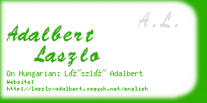 adalbert laszlo business card